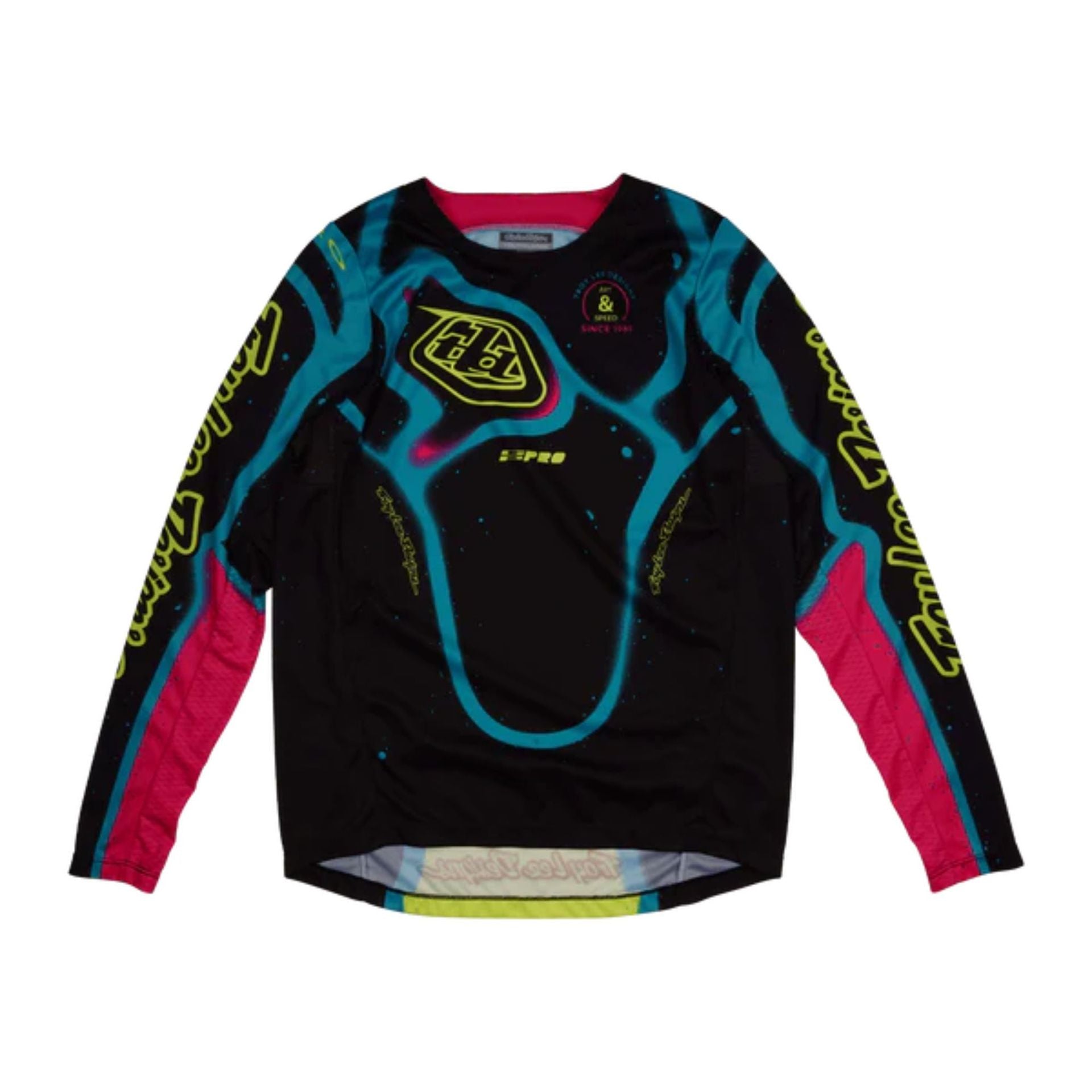 Youth Gp Pro Jersey; Membrane Black / Glo Yellow